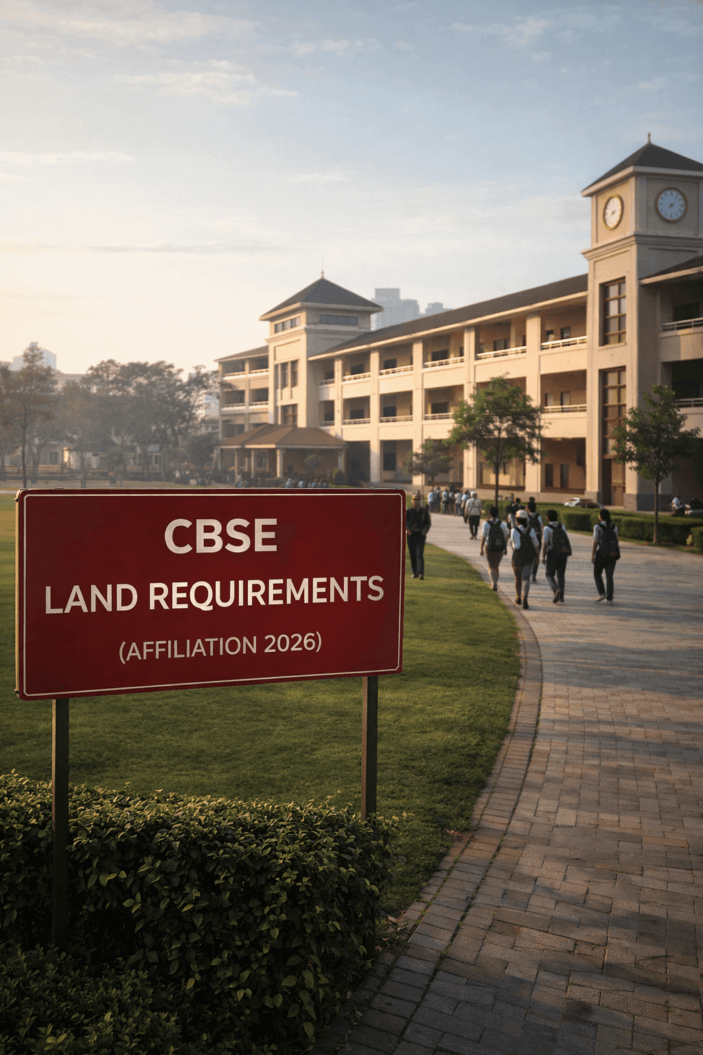 CBSE New Norms on Land Requirement for School Affiliation (2026)